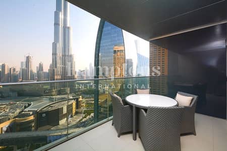 2 Bedroom Apartment for Rent in Downtown Dubai, Dubai - Exclusive | Vacant | Full Burj Khalifa View