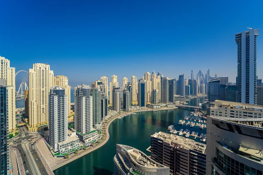 位于迪拜码头，祖穆鲁德大厦 4 卧室的顶楼公寓 6200000 AED - 8013968