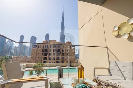 Studio for Sale in Business Bay, Dubai - High floor Furnished Burj khalifa view