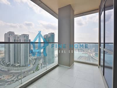 1 Bedroom Apartment for Rent in Al Reem Island, Abu Dhabi - High Floor  | 1MBR + Balcony & Amazing Canal View