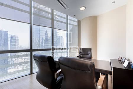 Office for Rent in Jumeirah Lake Towers (JLT), Dubai - Fully Furnished | Lake View | Near Metro