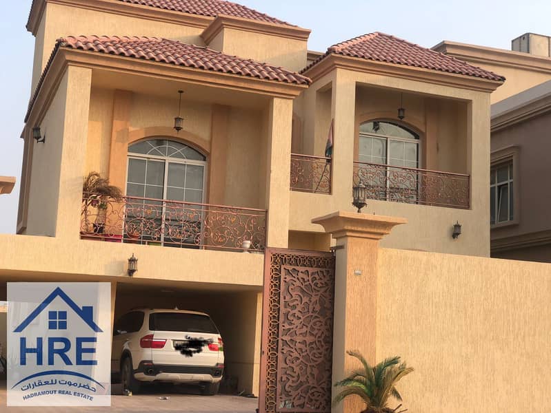 For sale, villa in Ajman, Al Mowaihat area 2, third piece of Sheikh Ammar Street, close to Al Shorouk Mall and all services