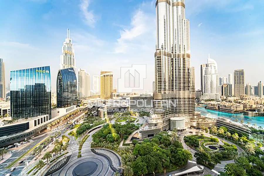 Fully Furnished | Full Fountain/Burj Khalifa View