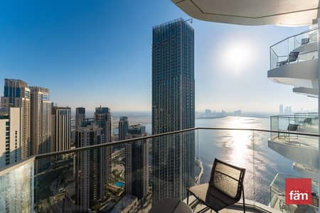 2 Bedroom Apartment for Rent in Dubai Creek Harbour, Dubai - Sea View | Service Apartment | High Floor