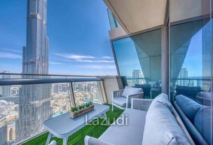 3 Bedroom Apartment for Rent in Downtown Dubai, Dubai - Full Khalifa View |Fully Furnished |High Floor
