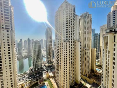 2 Bedroom Apartment for Rent in Jumeirah Beach Residence (JBR), Dubai - Marina View | Vacant | Beachfront Living