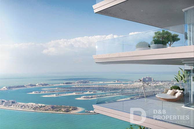 位于迪拜港，艾玛尔海滨社区，海洋之心社区 1 卧室的公寓 3480000 AED - 8428957