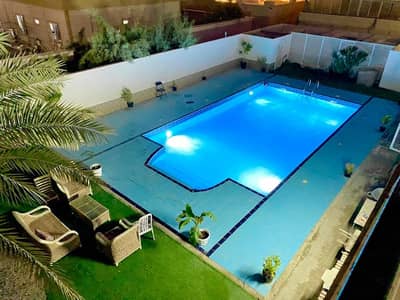 1 Bedroom Apartment for Rent in Khalifa City, Abu Dhabi - American Compound,Cozy 1 BHK+Swimming Pool Shared,Pvt Balcony,Sep/Kitchen,Behind Central Mall In KCA