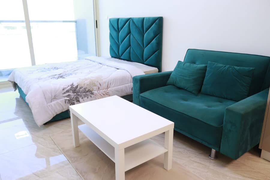 FULLY FURNISHED STUDIO IN ARJAN WITH BALCONY || READY TO MOVE