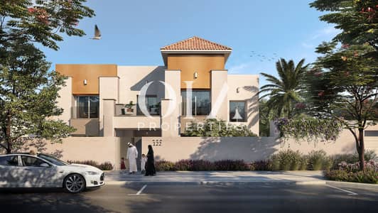 4 Bedroom Villa for Sale in Al Shamkha, Abu Dhabi - ALDAR_Reeman2_CGI13_ExteriorStreet-T4Cont_10. jpg