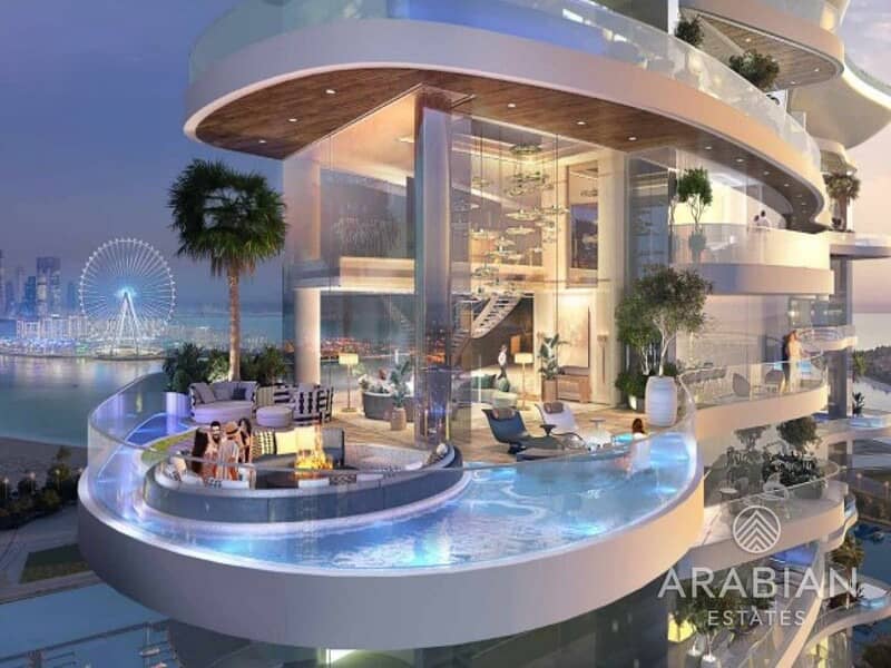位于迪拜港，卡瓦利达马克海湾综合公寓，DAMAC Bay Tower A 1 卧室的公寓 3600000 AED - 8433729
