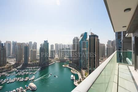3 Bedroom Apartment for Rent in Dubai Marina, Dubai - Vacant|3BR with outstanding Marina views 3 Bedroom Apartment for Rent in Dubai Marina, Dubai - Vacant|3BR with outstanding Marina views