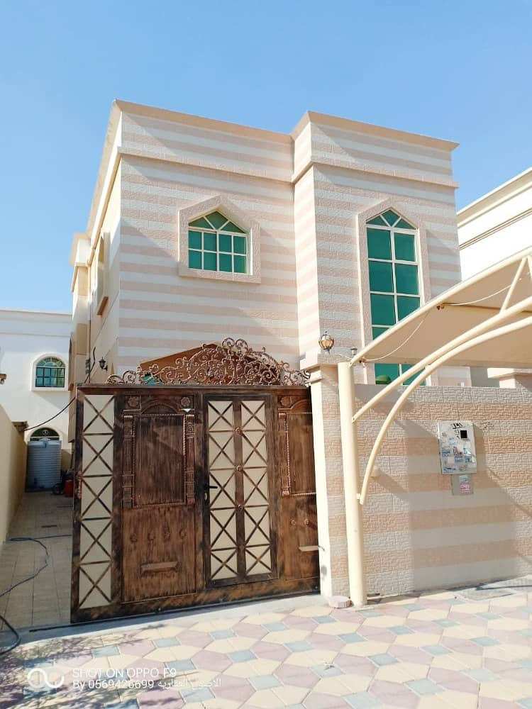 Free Hold Villa on main road For Sale in ajman near Mohamed Ben zayed road with elec. and water