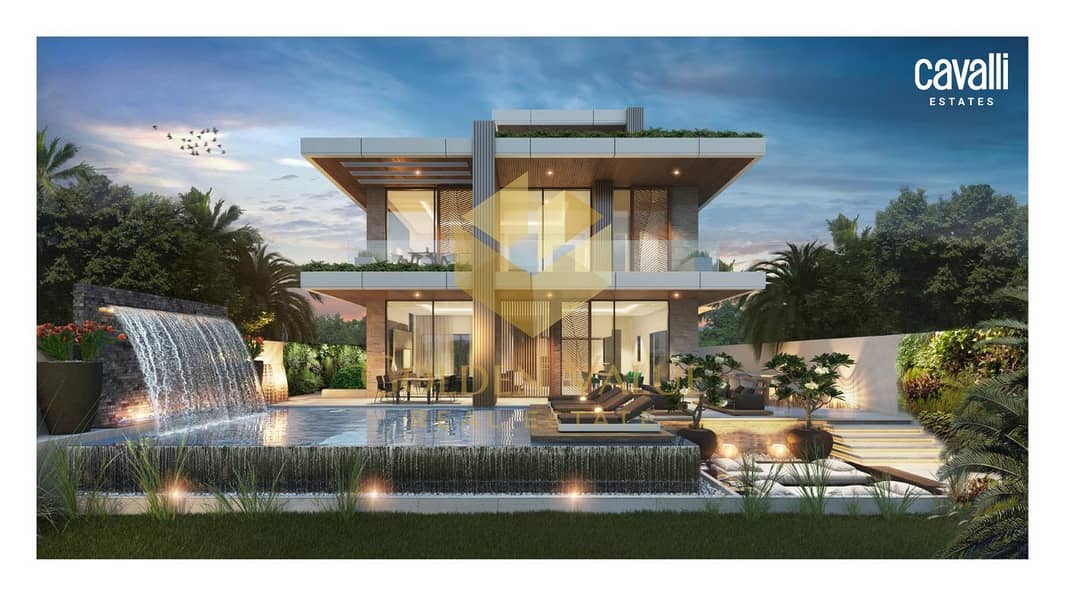Elegant Super Luxury Villa Branding by Cavalli  Fully Golf View