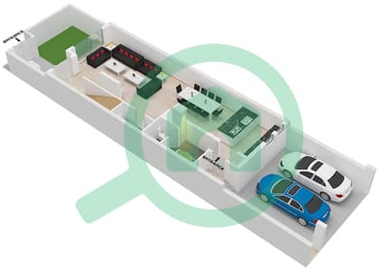 靛蓝小镇联排别墅1区 - 4 卧室别墅类型B戶型图