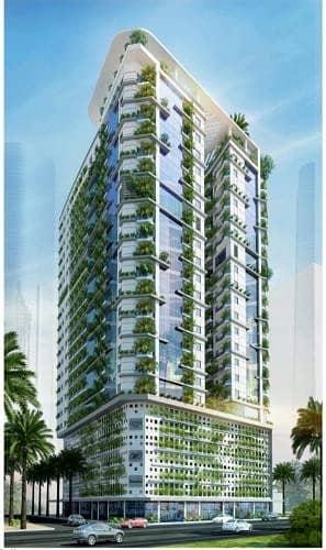 Powell has an eco-friendly tower with a hotel feature with an initial payment of AED 9500