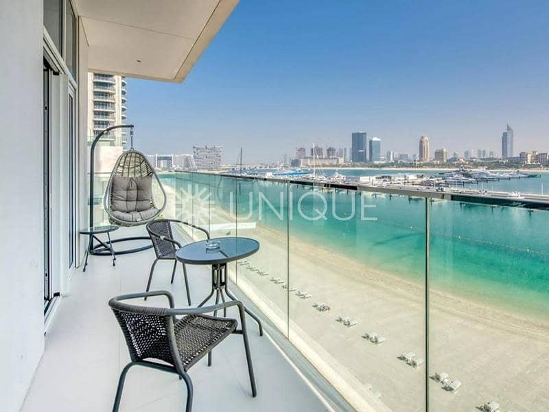 Vacant Now | Beach and Marina View | Furnished