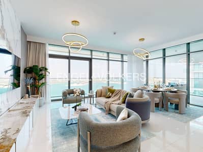 3 Bedroom Flat for Rent in Dubai Harbour, Dubai - Full Palm View | Luxury Furnishing | Private Beach
