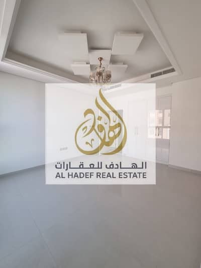 For annual rent in Ajman, three rooms, closet in the wall, all rooms are master, first resident in Al Mowaihat