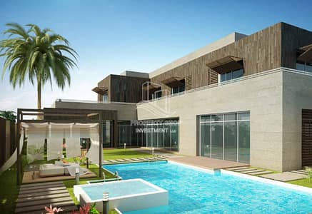 7 Bedroom Villa for Sale in The Marina, Abu Dhabi - 7-bedroom-marina-bay-sunset-shoreline-property-image-pool-view (1). JPG