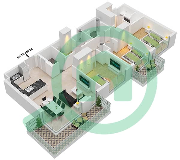 Type 2 Unit 8 Floor 2-14,15,16-17