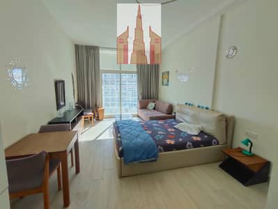 Filly furnished high floor studio in luxury building burj khalifa view in 56k only
