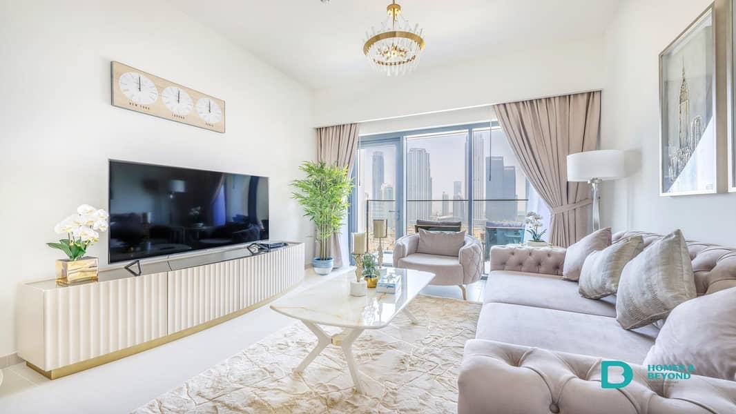 Exclusive Luxury Two Bedroom Apartment in Burj Royale with Full view of Burj Khalifa