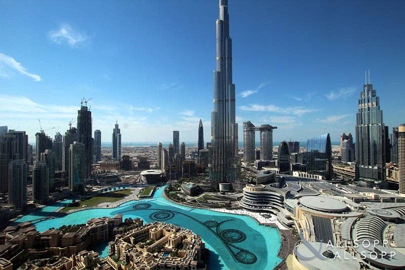 Vacant | Full Fountain Burj Khalifa View