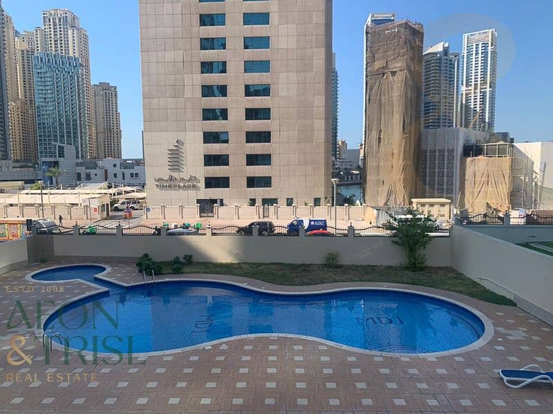 Furnished 1BR Apt | Pool View | Chiller Free