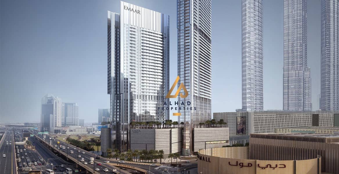 位于迪拜市中心，迪拜购物中心维达公寓 1 卧室的公寓 2150000 AED - 8466614