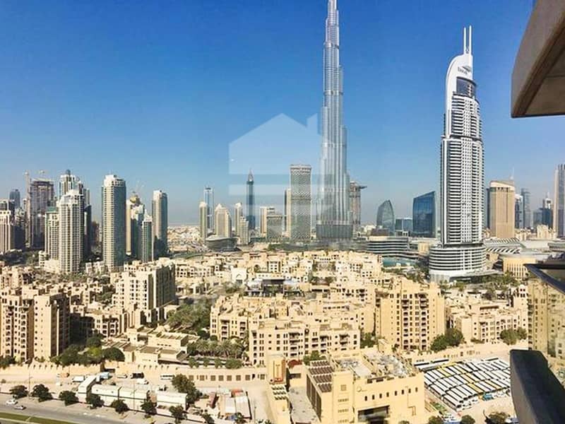 Vacant 2BR Apt | Partial Burj Khalifa View | 4 Cheques