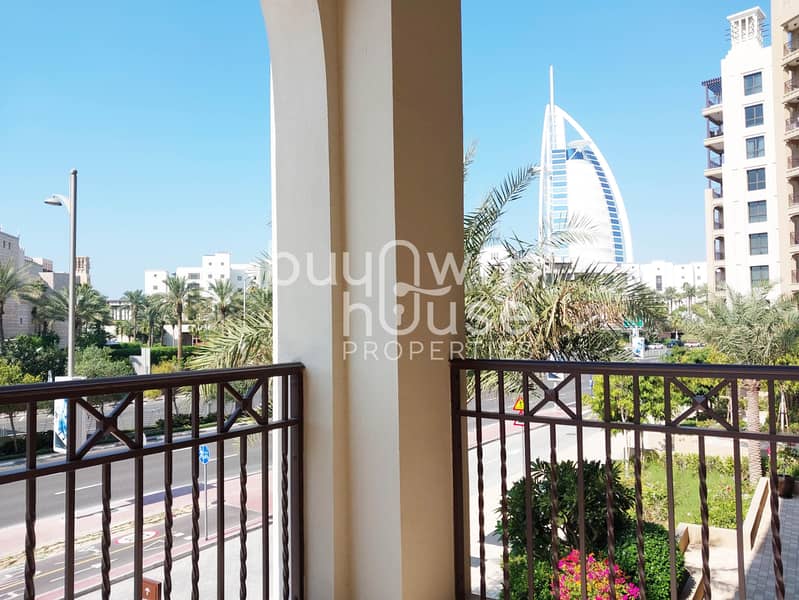 Burj Al Arab View | Vacant | Balcony | Low Floor