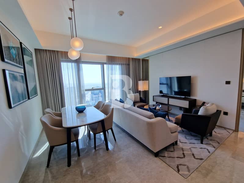 位于迪拜溪港，谦恭海港大厦 2 卧室的酒店式公寓 280000 AED - 8473686