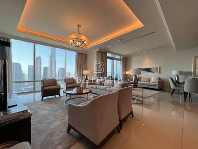 Vacant Now | Luxury 3 Bedroom Apartment + maids | Burj Khalifa & Fountain View