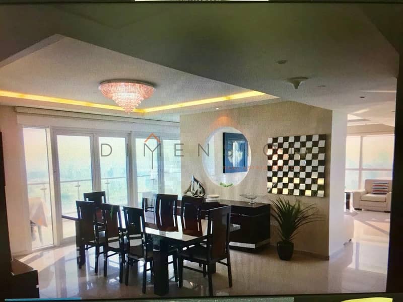 Furnished 4 bed penthouse| Nice sea view