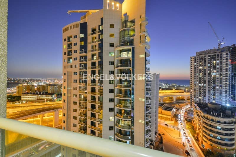 Spacious 1BR | Amazing Sea and Marina view