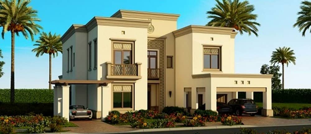 Ready Villa By installment of 1% per month over 8 years.