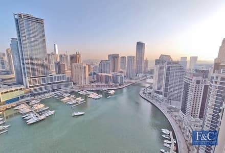 2 Bedroom Apartment for Rent in Dubai Marina, Dubai - Full Marina View | Vacant | Unfurnished | Spacious