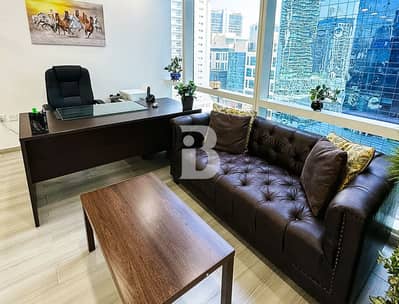 Office for Rent in Business Bay, Dubai - Furnished | High Floor | Fully Fitted Office