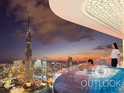 1 Bedroom Flat for Sale in Business Bay, Dubai - PRIVATE POOL BALCONY V004. jpg
