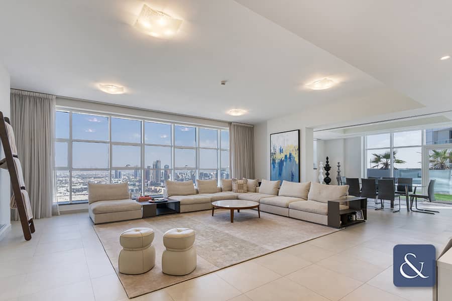 位于迪拜码头，滨海拱廊大厦 4 卧室的公寓 13500000 AED - 8489129