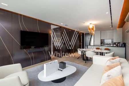 1 Bedroom Flat for Rent in Business Bay, Dubai - Luxury Furnished | High Floor | Partial Canal View