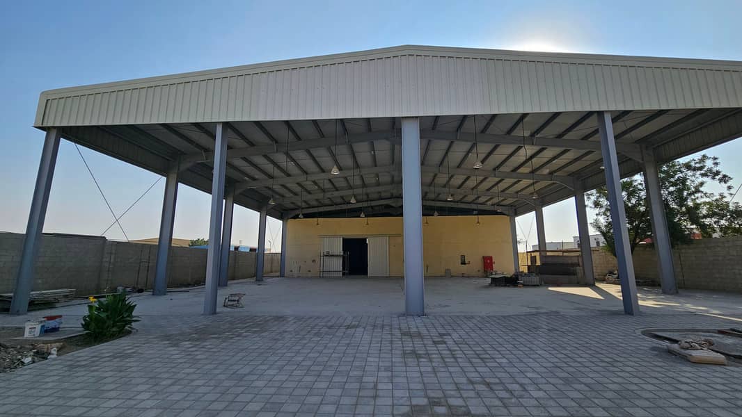 WAREHOUSE AND OPEN SHED FOR RENT WITH 100 KW ELECTRICITY