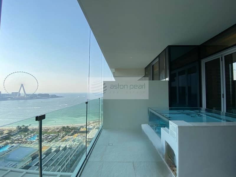 Sea and Dubai Eye View 2BR w/ Private Pool| Resale