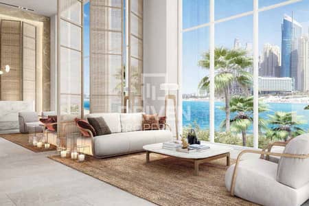 1 Bedroom Apartment for Sale in Bluewaters Island, Dubai - Full Sea View | High Floor | Resale Unit