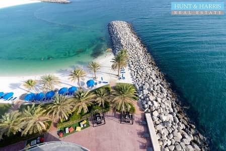 2 Bedroom Apartment for Rent in Al Marjan Island, Ras Al Khaimah - Full Sea View - Block D - Beachfront Location - Available
