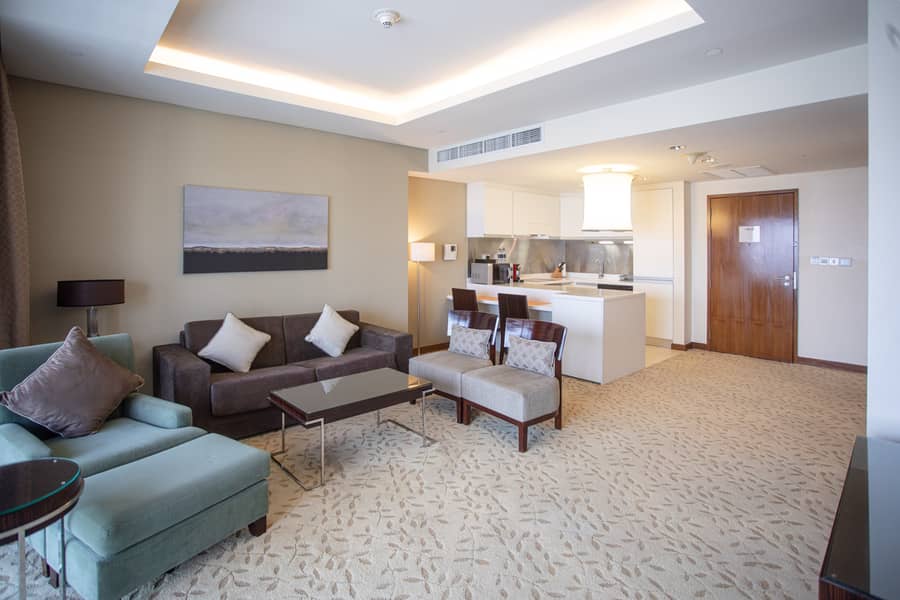 位于迪拜市中心，谦恭公寓喷泉景观综合体 1 卧室的公寓 11000 AED - 7140738