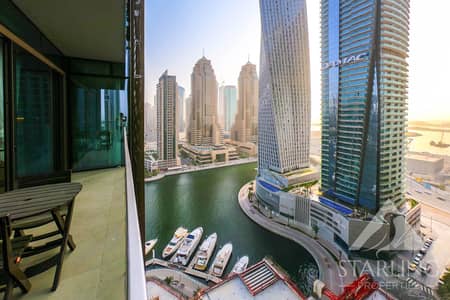 2 Bedroom Flat for Sale in Dubai Marina, Dubai - Furnished | Vacant Soon | Marina and Sea View