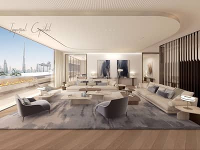 4 Cпальни Апартамент Продажа в Бизнес Бей, Дубай - AMDS-RCR-Living Room2. jpg