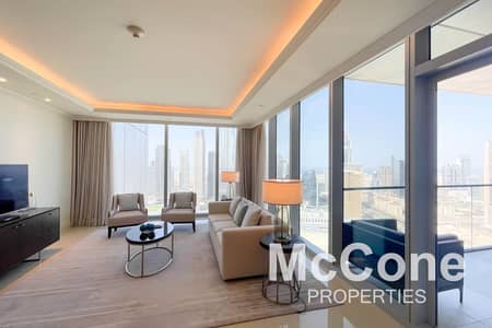 1 Bedroom Apartment for Rent in Downtown Dubai, Dubai - Burj Khalifa Fountain View| Furnished | High Floor